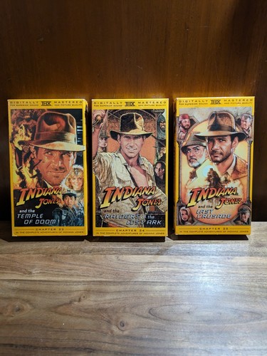 Indiana Jones - The Adventure Collection (VHS, 1999, 3-Tape Set) - Picture 5 of 17