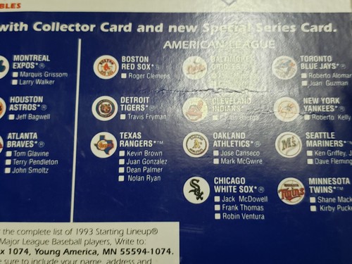Figura de acción y 2 cartas Kevin Brown - Texas Rangers alineación inicial MLB SLU 1993 - Imagen 18 de 20