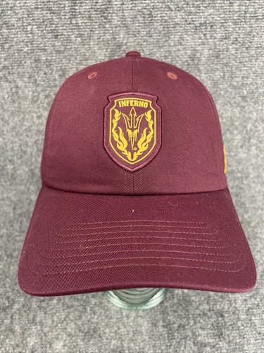 Arizona State Sun Devils Hat Maroon Logo Strap-Back Inferno Baseball Cap NCAA - Picture 1 of 5
