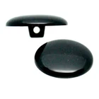 BLACK SLIGHTLY DOMED SHANK BUTTONS 7mm to 34mm