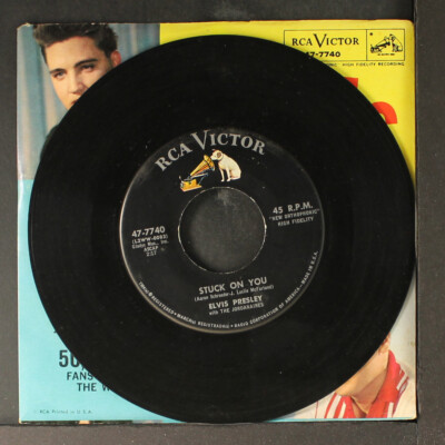 ELVIS PRESLEY: stuck on you / fame and fortune RCA 7