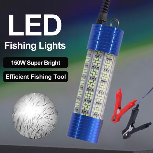 Unterwasser LED Angellicht Seefischen Nacht Fischfinder Lichter 150W 12V AC/DC - Picture 11 of 25