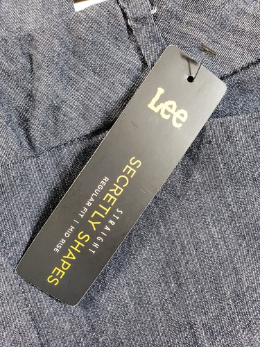Lee Pants Sz 16 Womens Gray Ladies Mid Rise Stretch Cotton Blend Straight NWT - Picture 4 of 17