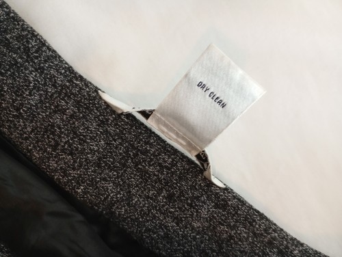 Richard Malcolm Skirt Women 12 Gray Black  Linen Blend A Line Mermaid Skirt  - Picture 12 of 12