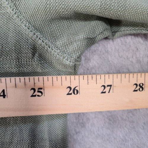 Cabelas Herren XL Kurzarm 1/4 Zip Kurzarm Hemd Baumwolle Kragen Salbei - Bild 9 von 9