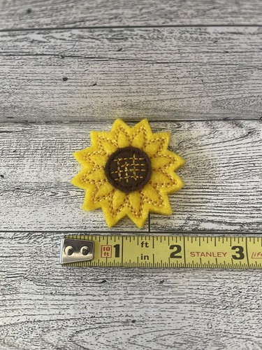 Sunflower Feltie Felt Embellishment Journal Patch Jeans Purses Hats Pt1069 - Picture 2 of 3