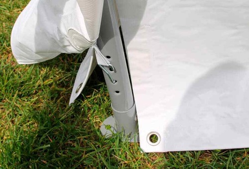 Partyzelt 4x4m Braun Grau PVC Festzelt Pavillon wasserdicht Profi Modular Event - Bild 5 von 12