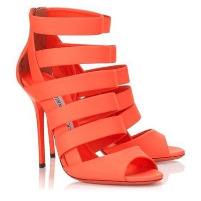 jimmy choo orange heels