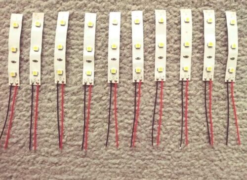 00 Gauge TEN x LED Warm White Lights 9v-18v Model Railway Building Lights Lamp.
