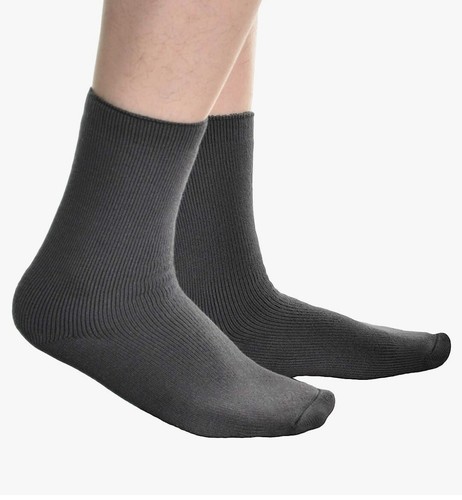 French Terry Bamboo Fiber Socks, 6 Pairs - Picture 3 of 4