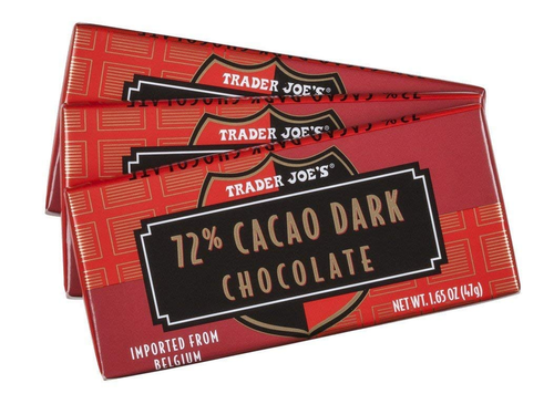 72% Cacao Belgian Dark Chocolate Bars (1 Pack of 3) - Picture 4 of 12