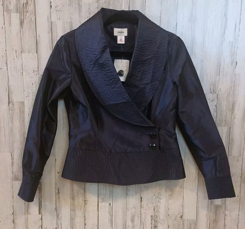 Neiman Marcus Exclusive Damen 10 Abend Sakko Blazer 100% Seide Lila - Bild 4 von 16