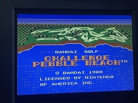 Bandai Golf: Challenge Pebble Beach - NES - Nintendo Entertainment System - NTSC