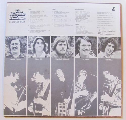 (LP) The Bluegrass Alliance (mit Vince Gill) - "Kentucky Blue" - Bluegrass (1975) - Bild 2 von 4