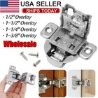 Overlay Soft Close Face Frame 105° Compact Stainless Steel Cabinet Hinge w/Screw