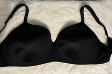 Cacique Lightly Lined Full Coverage No Wire Black Lane Bryant Bra size 44DDD