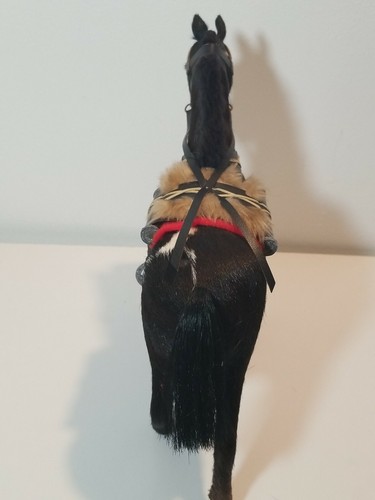 Model Horse Realistic Figure Real Hair Glass Eyes Saddle 10" Tall VTG - Picture 11 of 12