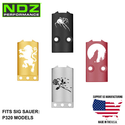 NDZ Sig P320 P320X Optic Sight Plate Cover Sight Integrated & Non Integrated