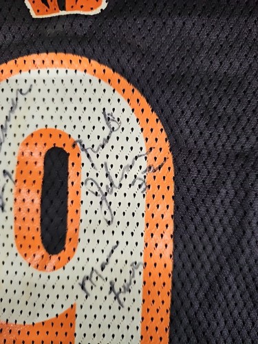 Vintage Carson Palmer Youth XL Bengals Reebok Autographed Palmer Johnson Lewis - Picture 4 of 9