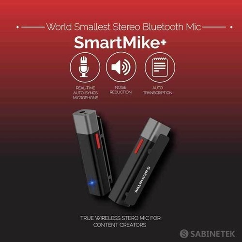 SabineTek SmartMike+ True Wireless Stereo Mic for Content Creators - Single Pack - Picture 4 of 6