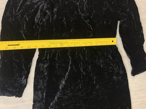 ILGWU Black Velvet Witch Dress Matthew For Jo-Ed Sophisticates Womens Size S 4-6 - Picture 5 of 12
