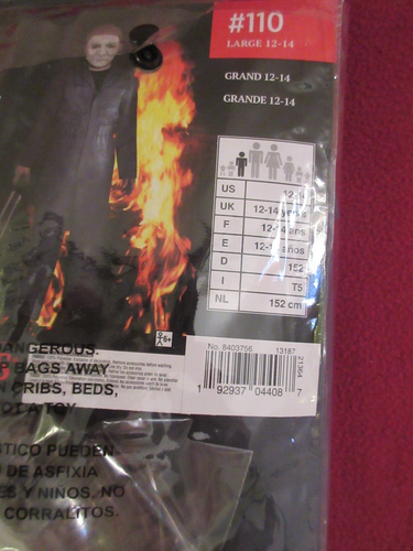 HALLOWEEN Michael Myers Costume for Kids - Blue, Size L 12-14 Factory sealed - Picture 3 of 5