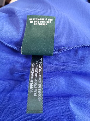 LAUREN Ralph Lauren Royal Blue Off-the-Shoulder Sleeveless Cocktail Dress Size 6 - Picture 9 of 12