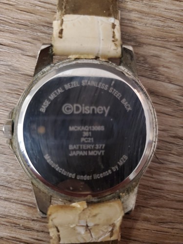 Orologio Disney Topolino Quadrante Bianco Acciaio Inox Lunetta Gioiellata MCKAQ1306S - Foto 5 di 8