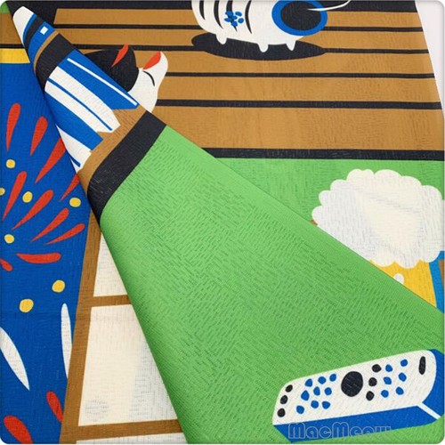 Japanese NOREN Room Door Curtain Doorway Long Size 85 x 150cm Midsummer Night - Picture 3 of 4