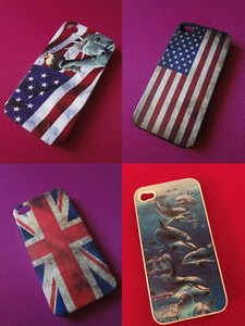 Lot 4 coques Iphone 4 / 4S Apple
