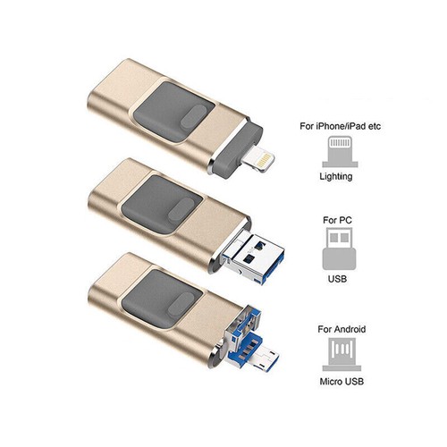 2T ~ 64GB 4 en 1 USB3.0 Memoria Photo Pen Stick para iPhone Android PC - Imagen 13 de 17