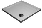 Diamond Square Stone Resin White 35mm Shower Tray