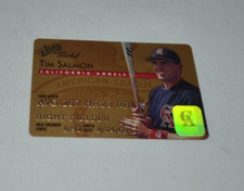 1995 DONRUSS STUDIO GOLD - TIM SALMON CALIFORNIA ANGELS CARD 13 OF 50