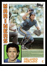 1984 Topps #314 Orlando Mercado Seattle Mariners Baseball Card