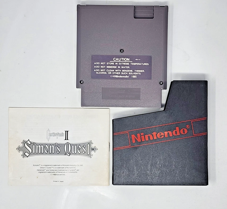 Castlevania: Simon's Quest w/ Manual & Sleeve (Nintendo NES) Authentic & TESTED - Image 2 of 4