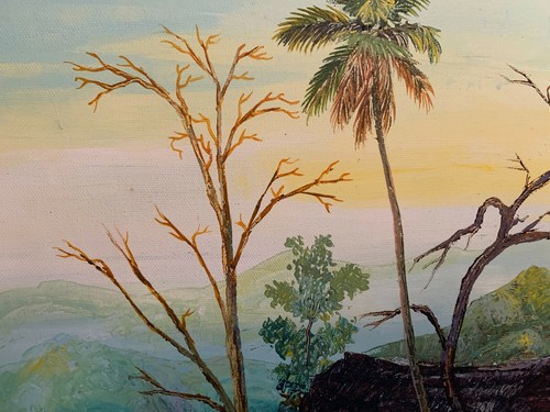 Haitian Artist Ambroise Domec Acrylic on Canvas 2003 - Picture 11 of 11