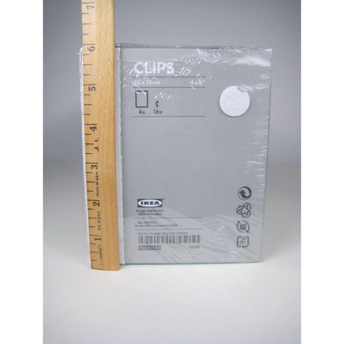 New IKEA Clips 4x6 Inch Borderless Glass Picture Frames 4 Pack AA-203583-1 - Picture 5 of 12