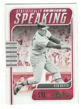 KEN BOYER 2021 Panini Absolute Statistically Speaking Green #2 STL  ID:18262