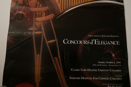 Póster 1994 Concours d-Elegance (PSTR-9) 1er Sacramento Shriners anual (JSF6) - Imagen 4 de 15