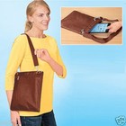 E-reader, iPad, TABLET TRAVEL leather-look case BAG - BROWN holder protector New