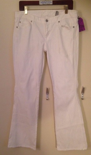 7 For Mankind 32 White Jeans The Lexie Petite 91J34 - Picture 1 of 12