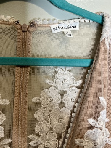 Free People x For love Lemons Temecula Embroidered Lace Jumpsuit S - Picture 5 of 7