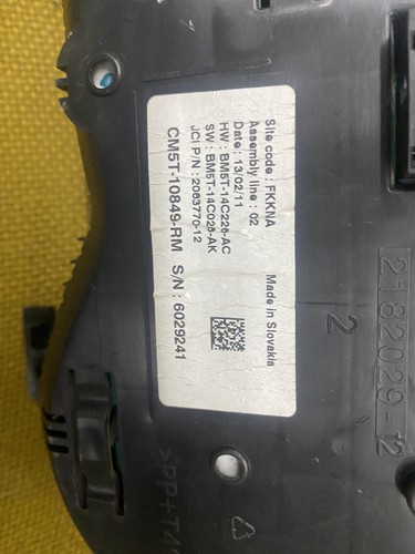2012-2018 Ford Focus Speedometer Instrument Cluster Gauges Cm5t-10849-rm - Picture 5 of 6