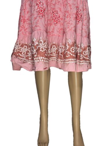GAP Old Navy Teen XL 14 Rose Pink Fairy Dress Easter Tiered Smocked Bead/Sequin - Picture 4 of 14