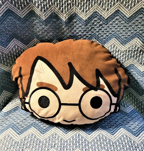 Harry Potter Shaped Wizarding World 13" Plush Pillow Cushion Head Face - Picture 1 of 2