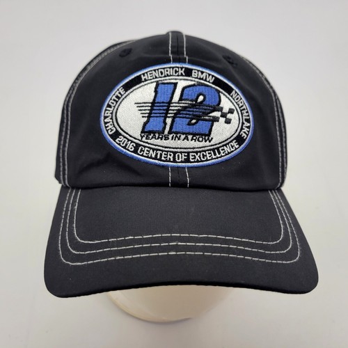 Hendrick BMW Hat Cap Charlotte Northlake NC 12 Years in a Row Adjustable Black - Picture 2 of 7