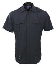 SPIEWAK SU311ZS WOMENS SIZE 38 MICROFIBER POLY S/S DUTY SHIRTS WITH ZIPPER BLACK