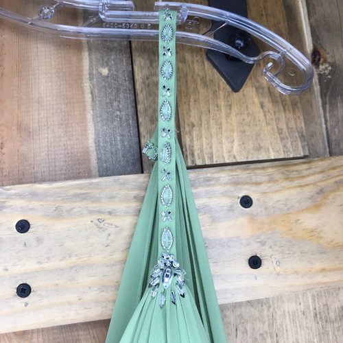 Bari Jay Sage Green Bridesmaid Formal Prom Gown Formal 14 - Picture 3 of 8