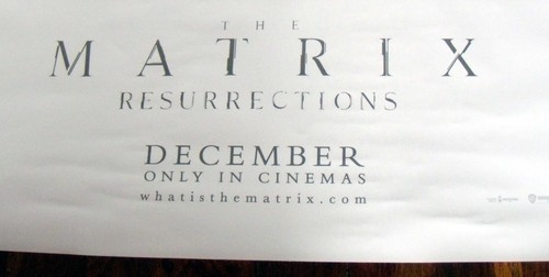 MATRiX RESURRECTiONS Keanu Reeves Wachowski EIN BLATT POSTER (international) - Bild 3 von 3