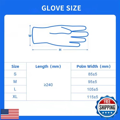 ZMDREAM Nitrile Exam Gloves for Cleaning Food Service Painting Blue Size M to - Picture 5 of 5